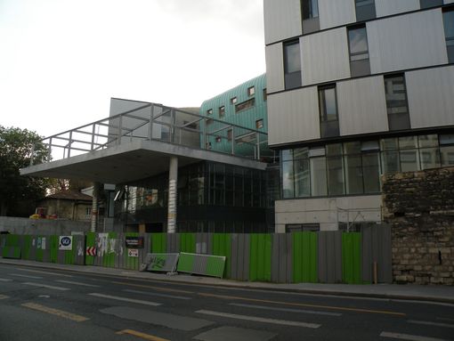  chantier de construction, groupe hospitalier Sainte-Anne
